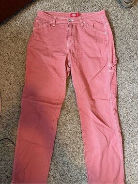 Dickies Straight Leg Carpenter Pants in Dusty Rose
